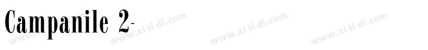 Campanile 2字体转换